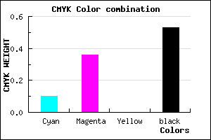 #6C4D78 color CMYK mixer