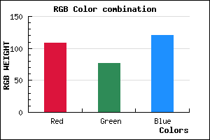 rgb background color #6C4D78 mixer