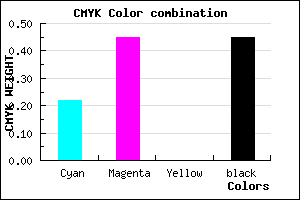 #6C4D8B color CMYK mixer