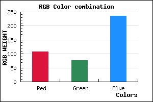 rgb background color #6C4DEB mixer