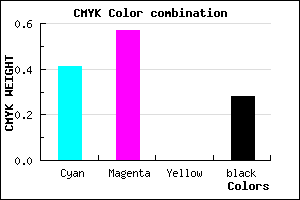 #6C4FB7 color CMYK mixer