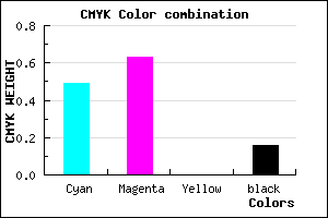 #6C4FD5 color CMYK mixer
