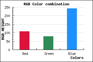 rgb background color #6C4FF3 mixer