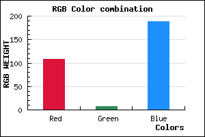 rgb background color #6C08BC mixer