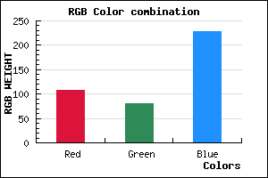 rgb background color #6C50E4 mixer