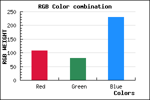 rgb background color #6C50E6 mixer