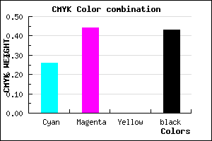 #6C5191 color CMYK mixer