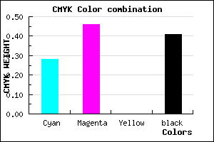 #6C5197 color CMYK mixer
