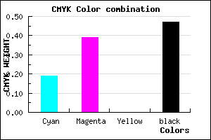 #6C5286 color CMYK mixer