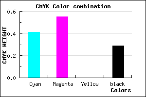 #6C52B6 color CMYK mixer