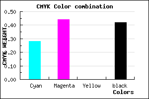 #6C5395 color CMYK mixer