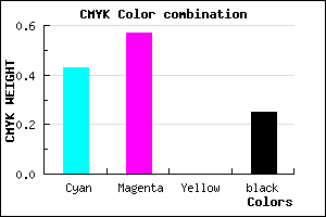 #6C53BF color CMYK mixer