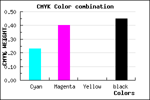 #6C558D color CMYK mixer