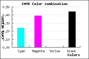 #6C568E color CMYK mixer