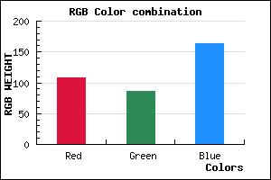 rgb background color #6C56A4 mixer