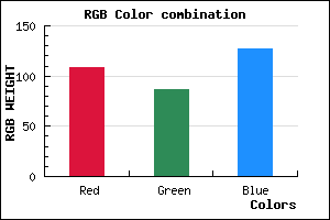 rgb background color #6C577F mixer