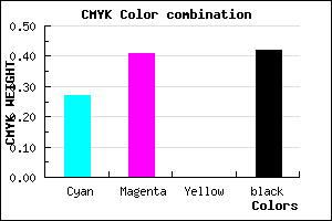 #6C5793 color CMYK mixer
