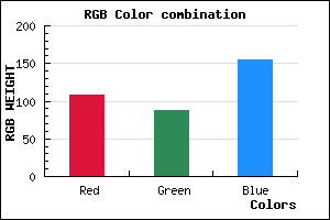 rgb background color #6C579B mixer