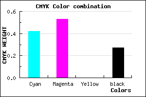 #6C57B9 color CMYK mixer