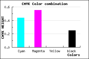 #6C57C0 color CMYK mixer