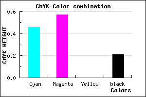 #6C57C9 color CMYK mixer