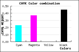 #6C588C color CMYK mixer