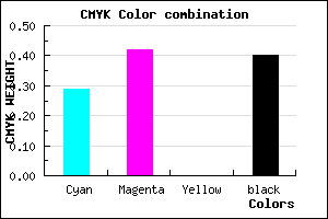 #6C5898 color CMYK mixer