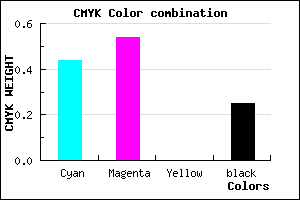 #6C58C0 color CMYK mixer