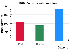 rgb background color #6C59B5 mixer