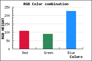 rgb background color #6C59E3 mixer