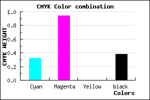#6C099F color CMYK mixer