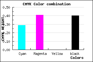 #6C5A99 color CMYK mixer