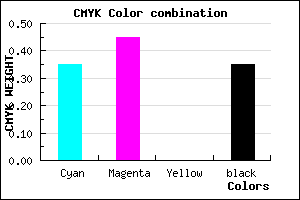 #6C5AA5 color CMYK mixer