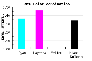 #6C5AA8 color CMYK mixer