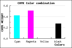 #6C5AB9 color CMYK mixer