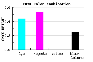 #6C5AC0 color CMYK mixer