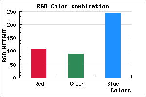 rgb background color #6C5AF5 mixer