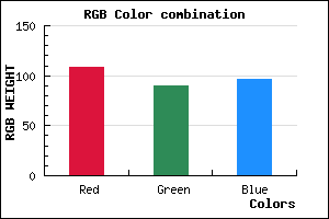 rgb background color #6C5A60 mixer