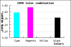#6C5DB1 color CMYK mixer