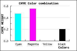 #6C5DCD color CMYK mixer