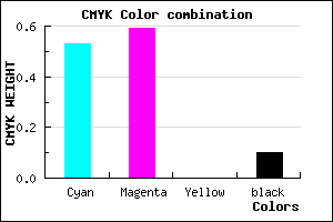 #6C5DE5 color CMYK mixer