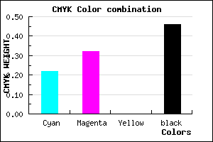 #6C5E8A color CMYK mixer