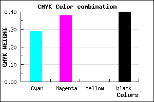 #6C5E98 color CMYK mixer