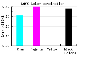 #6C5E9D color CMYK mixer