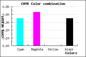 #6C5EA5 color CMYK mixer