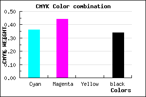#6C5EA9 color CMYK mixer