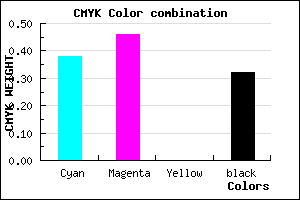 #6C5EAE color CMYK mixer