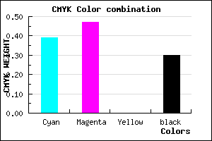 #6C5EB2 color CMYK mixer