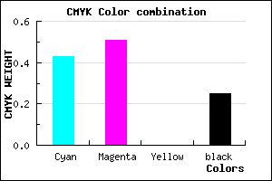 #6C5EBF color CMYK mixer