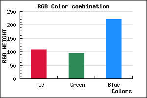 rgb background color #6C5EDC mixer